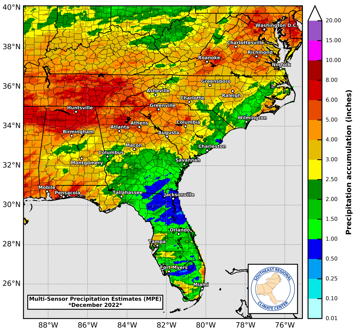 SERCC – Southeast Regional Climate Center