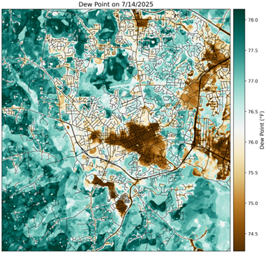 Hi all, and welcome back to the Urban Heat Island Mapping blog! Our busy and full week of collections from the end of July (thanks to you) are processed, and we are excited to bring you some of the insights we found.